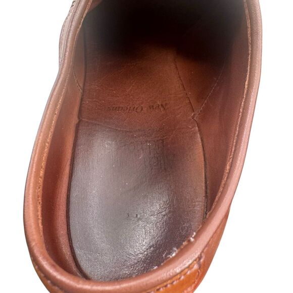 Allen Edmonds New Orleans Brown Braided Weave Cap Toe Leather Shoes - 10.5 B main image 16